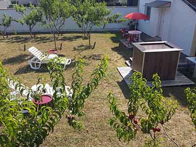 Romantic outdoor wood-fired hot tub experience in Subotica